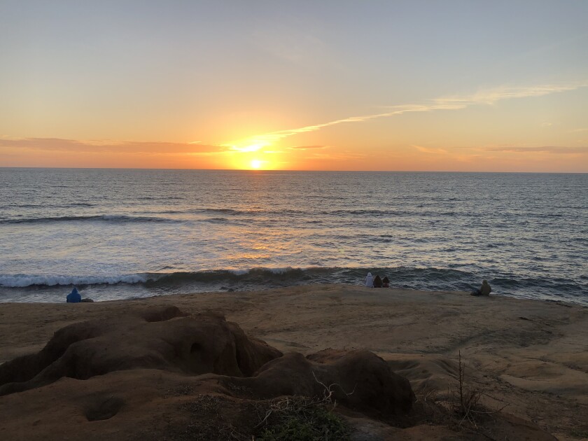Sunset Cliffs was the scene July 3, 2020, where a pair of visiting high school students rescued two people from the ocean.