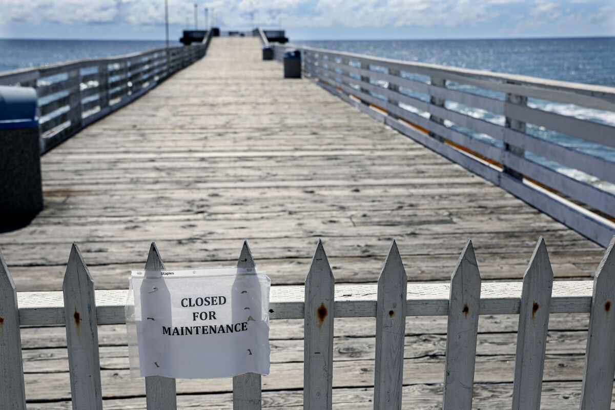View of Crystal Pier in Pacific Beach on Friday, May 5, 2023. 