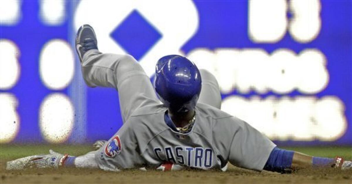 Starlin Castro Chicago Cubs Authentic On-Field Grey Road Jersey