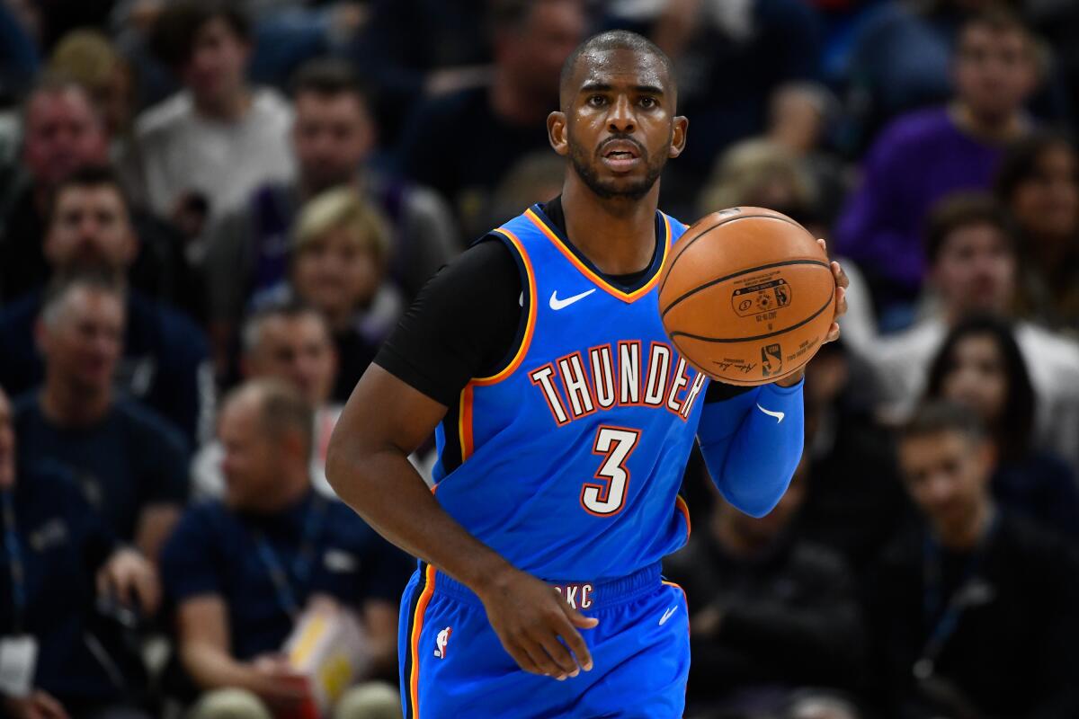 Oklahoma City Thunder star Chris Paul 