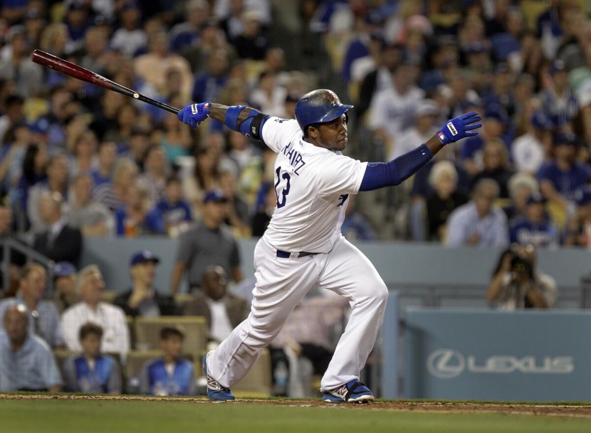 Dodgers shortstop Hanley Ramirez might return from a shoulder injury this weekend.