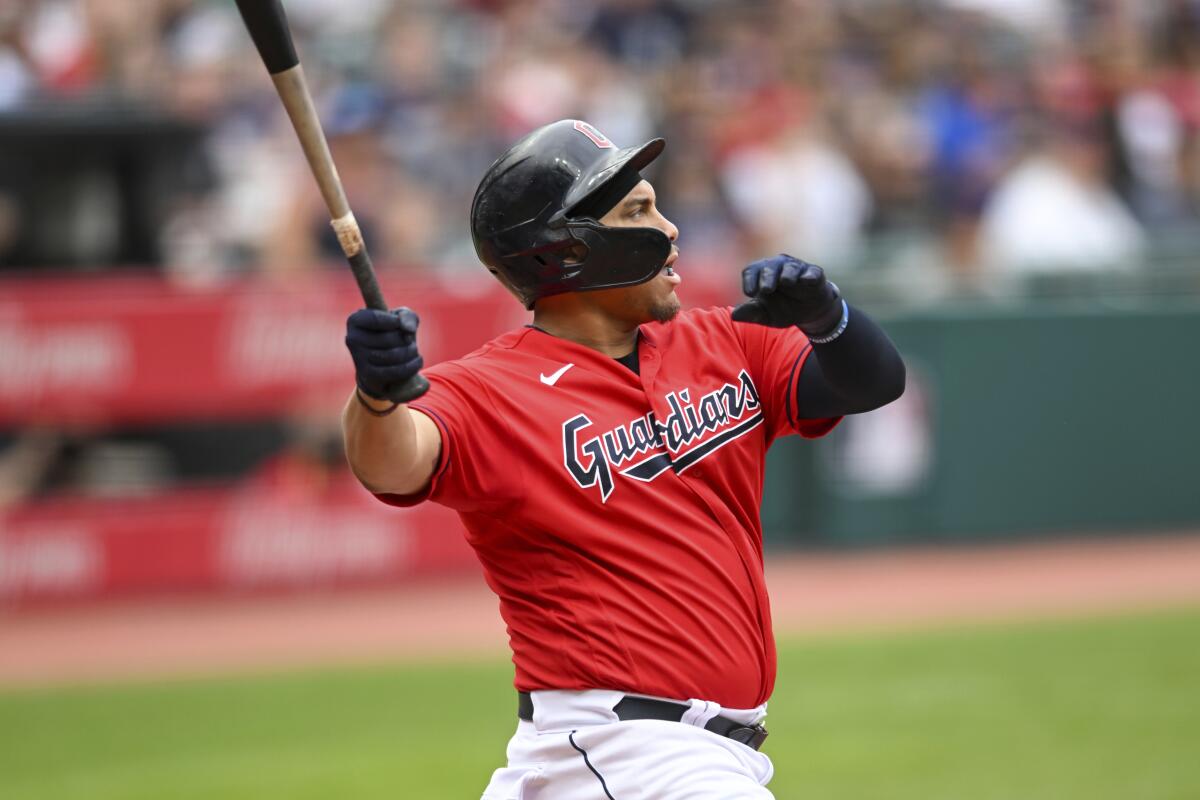 Naylor, Rosario hit 3-run homers, Guardians down Twins 11-4 - The