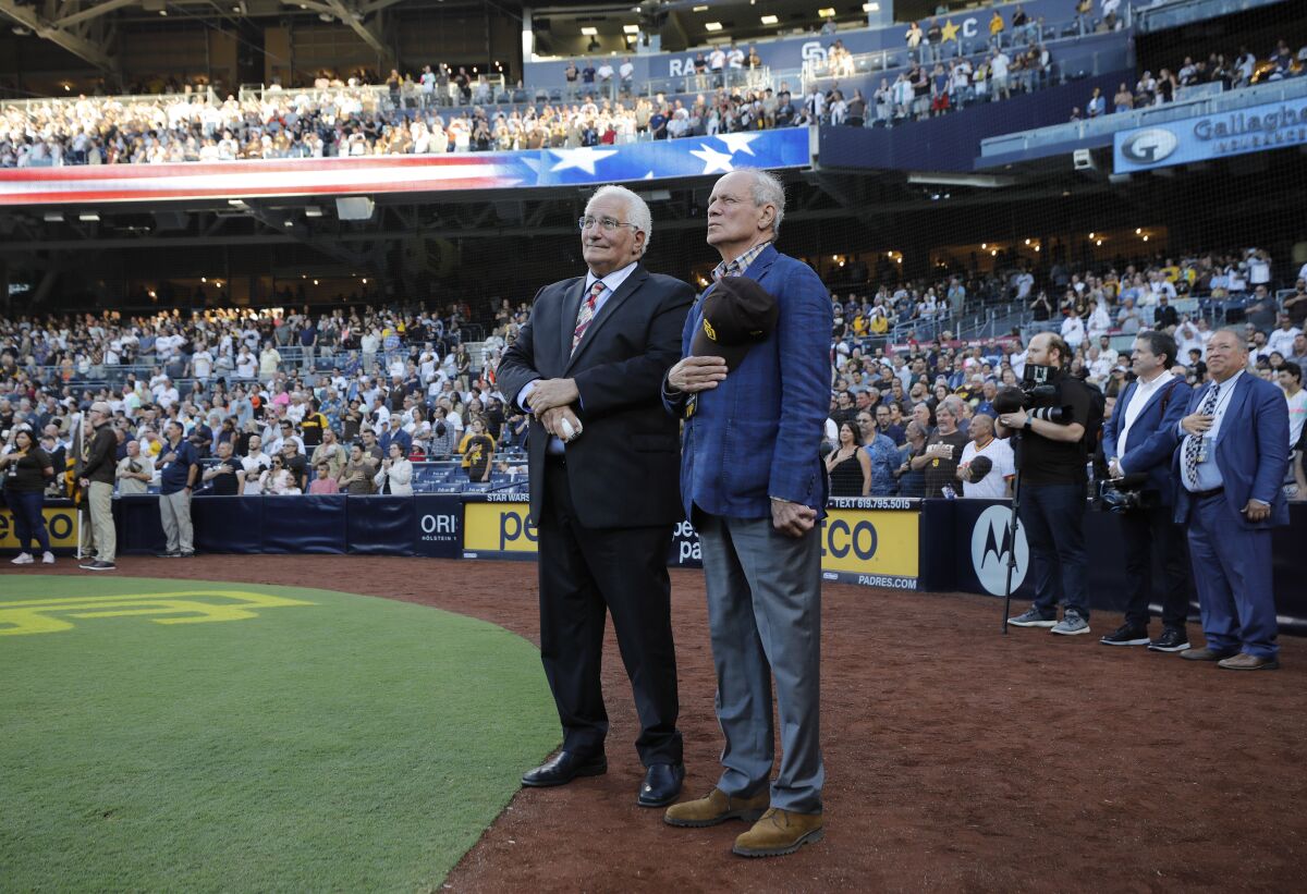 Leitner, Lucchino take 'great pride' in induction to Padres Hall of Fame - The San Diego Union-Tribune Leitner, Lucchino take 'great pride' in induction to Padres Hall of Fame - The San Diego Union-Tribune