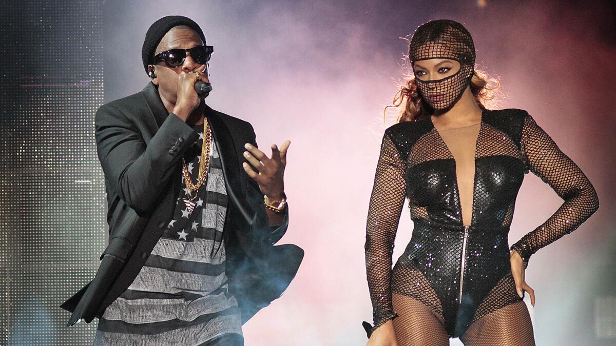 PASADENA, CA. AUG. 02, 2014. The performance of Jay Z and Beyonce on their "On the Run" tour at the Rose Bowl in Pasadena on Aug. 02, 2014.(Lawrence K. Ho/Los Angeles Times)