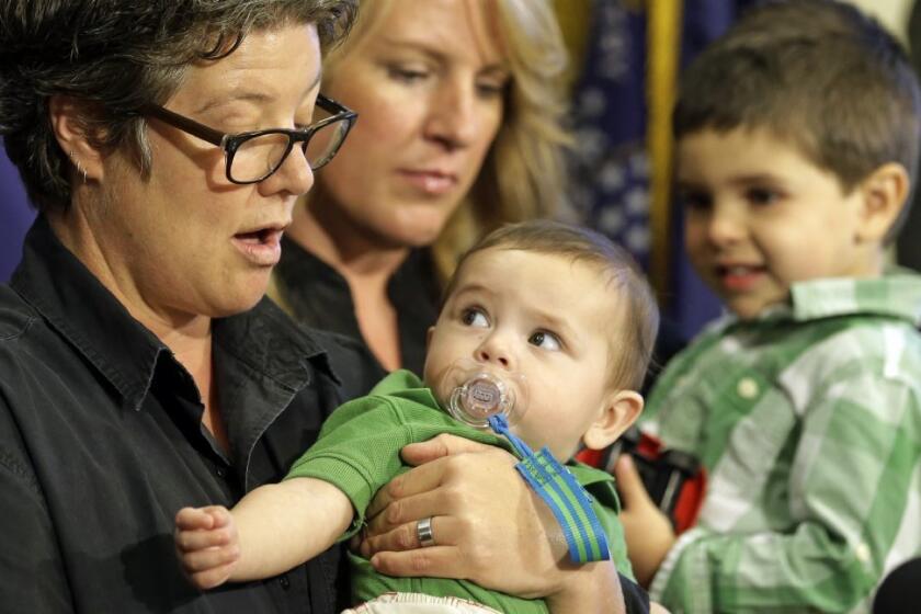 A newly married lesbian couple in Utah with their two sons.