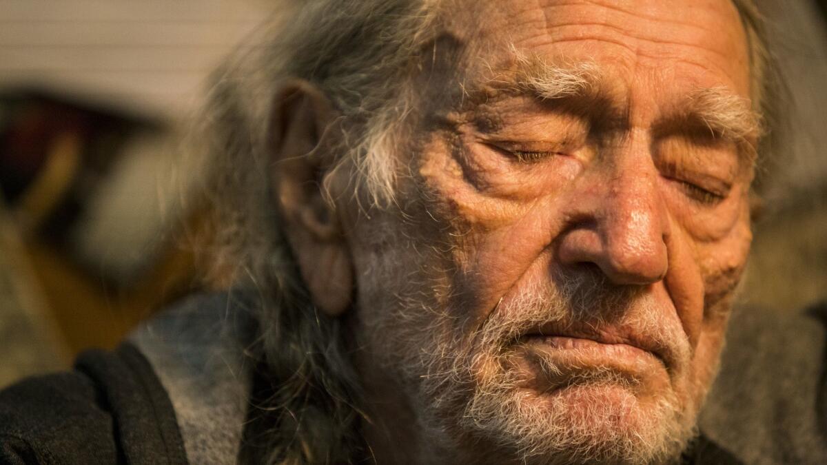 Willie Nelson, photographed in Hollywood in October, won the Grammy Award for traditional pop vocal album for "My Way," his salute to Frank Sinatra.