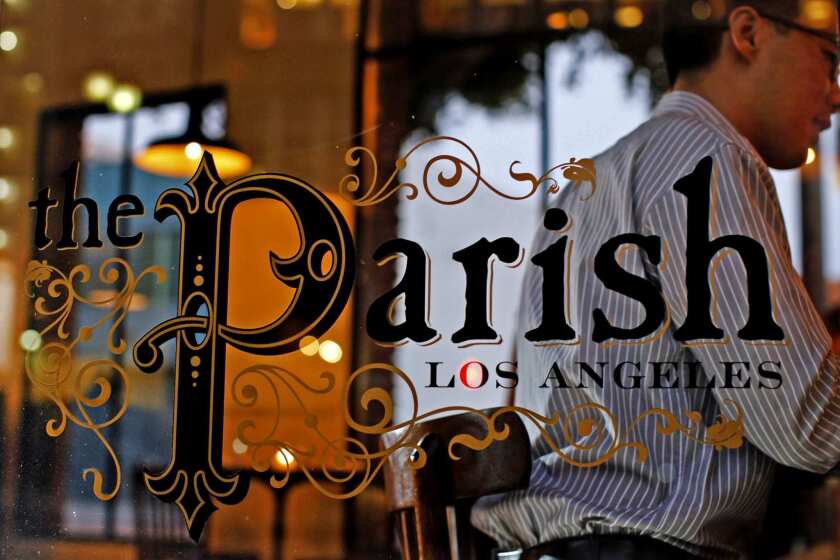 The new downtown Los Angeles gastropub The Parish is at the juncture of Main and Spring streets.