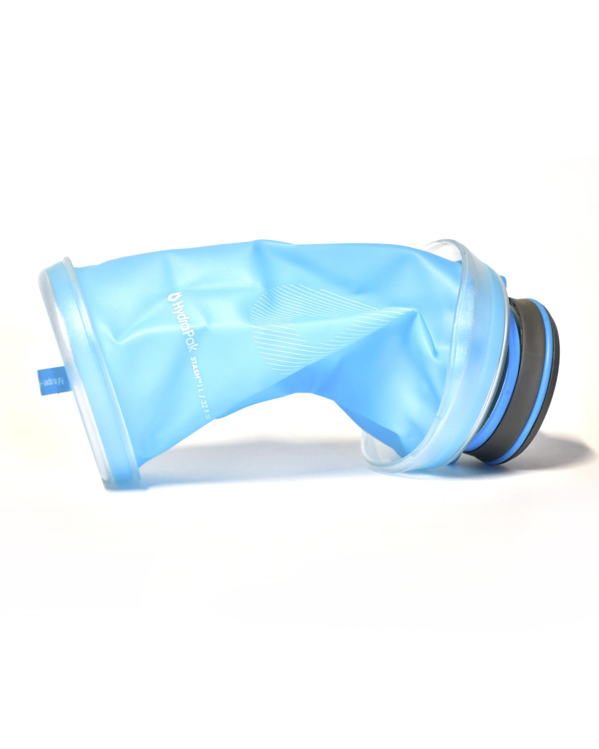 Hydrapak Stash, a 1-liter collapsible water bottle