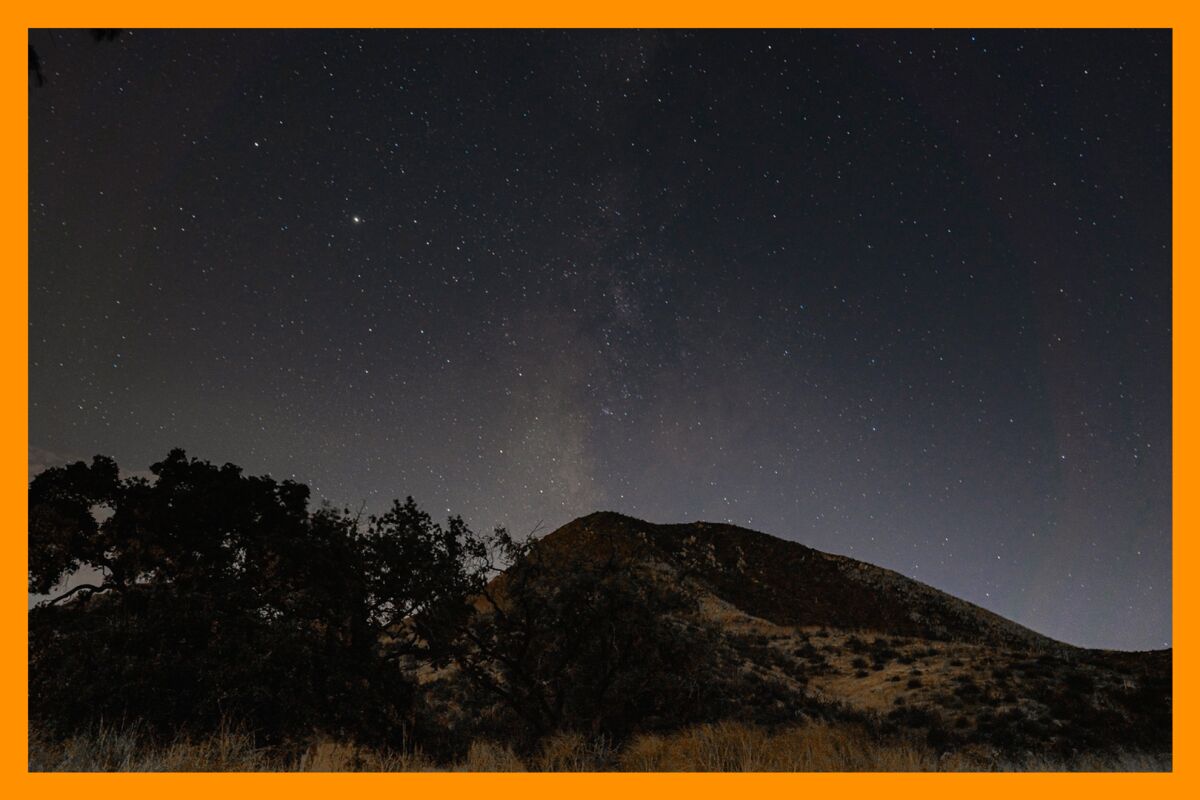 Stars shine over the Santa Monica National Recreation Area