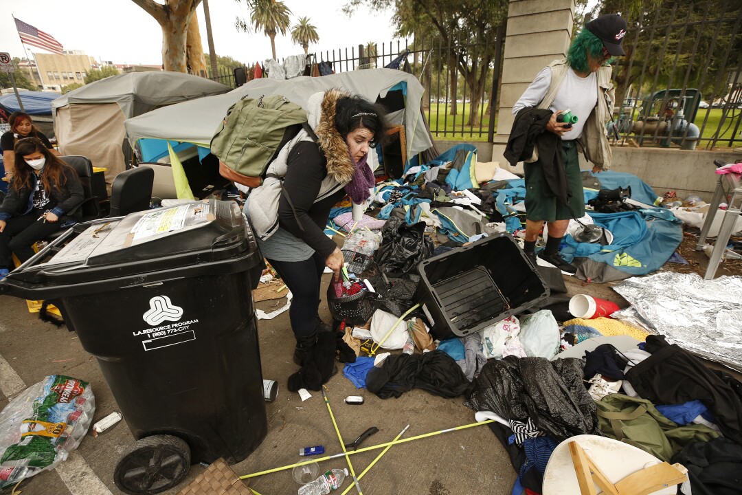 Emily Norman and boyfriend and veteran GemBob Brookhyser pack their belongings