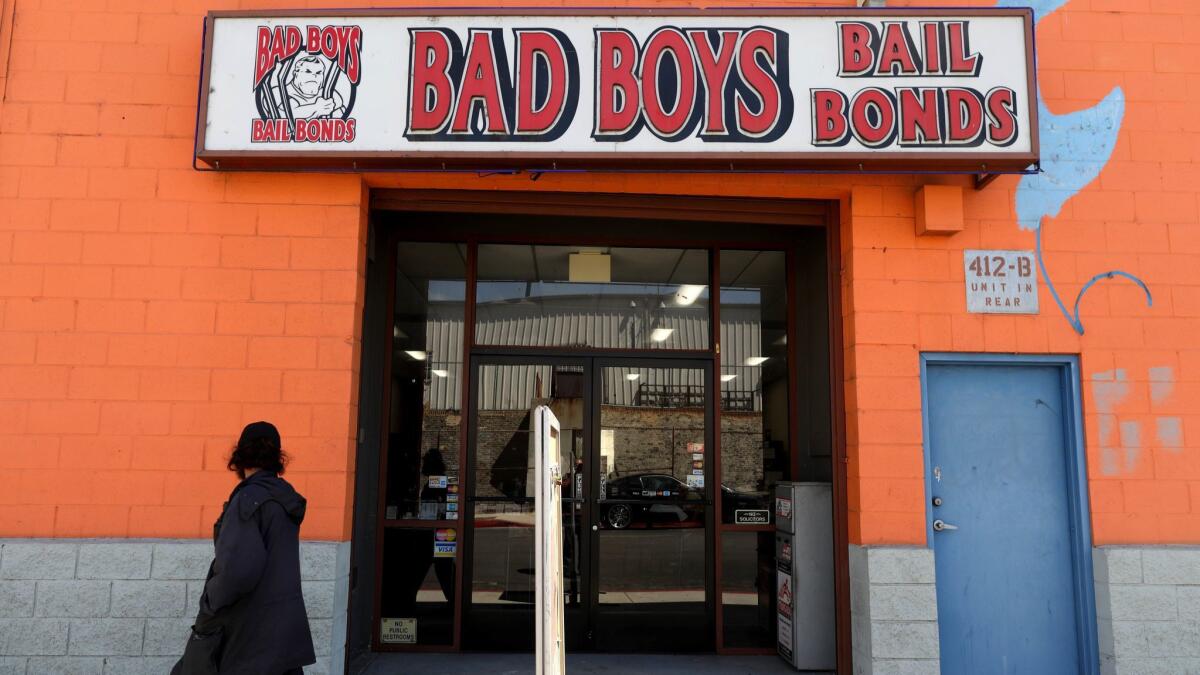 Bad Boys Bail Bonds in Los Angeles on Aug. 30, 2018.