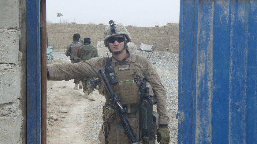 Camp Pendleton-based Lance Cpl. Travis Horr pictured in Afghanistan during a 2010 deployment