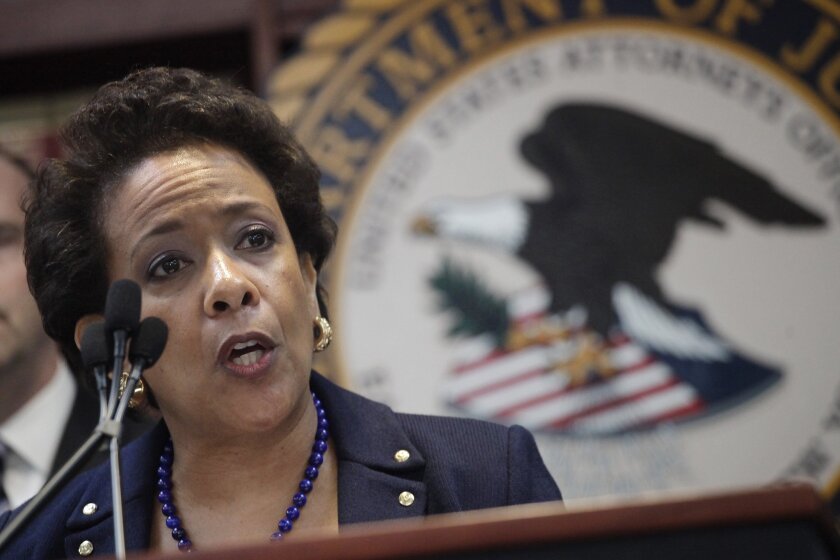 U.S. Atty. Gen. Loretta Lynch announces an indictment against FIFA officials.