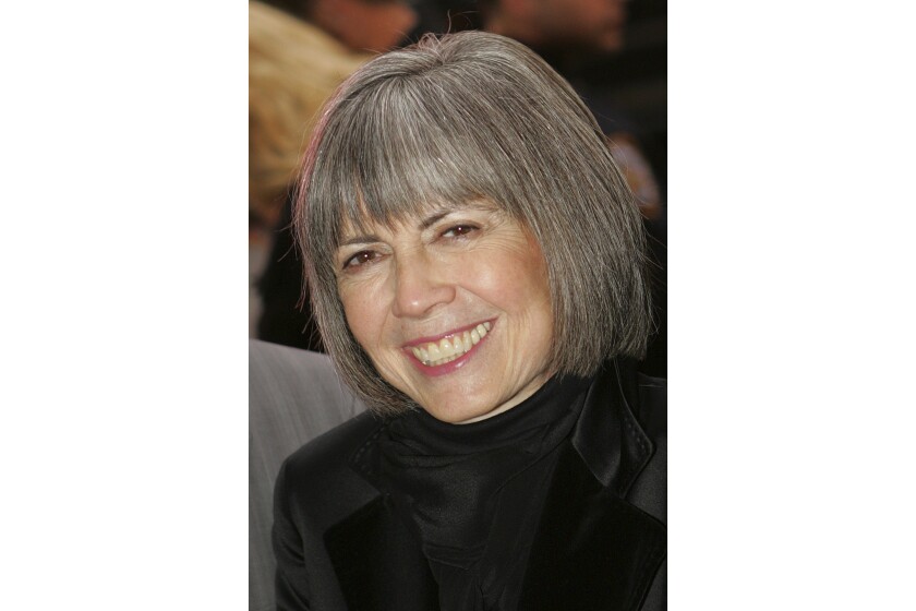 Anne Rice, the gothic novelist, died late Saturday, Dec. 11, 2021.