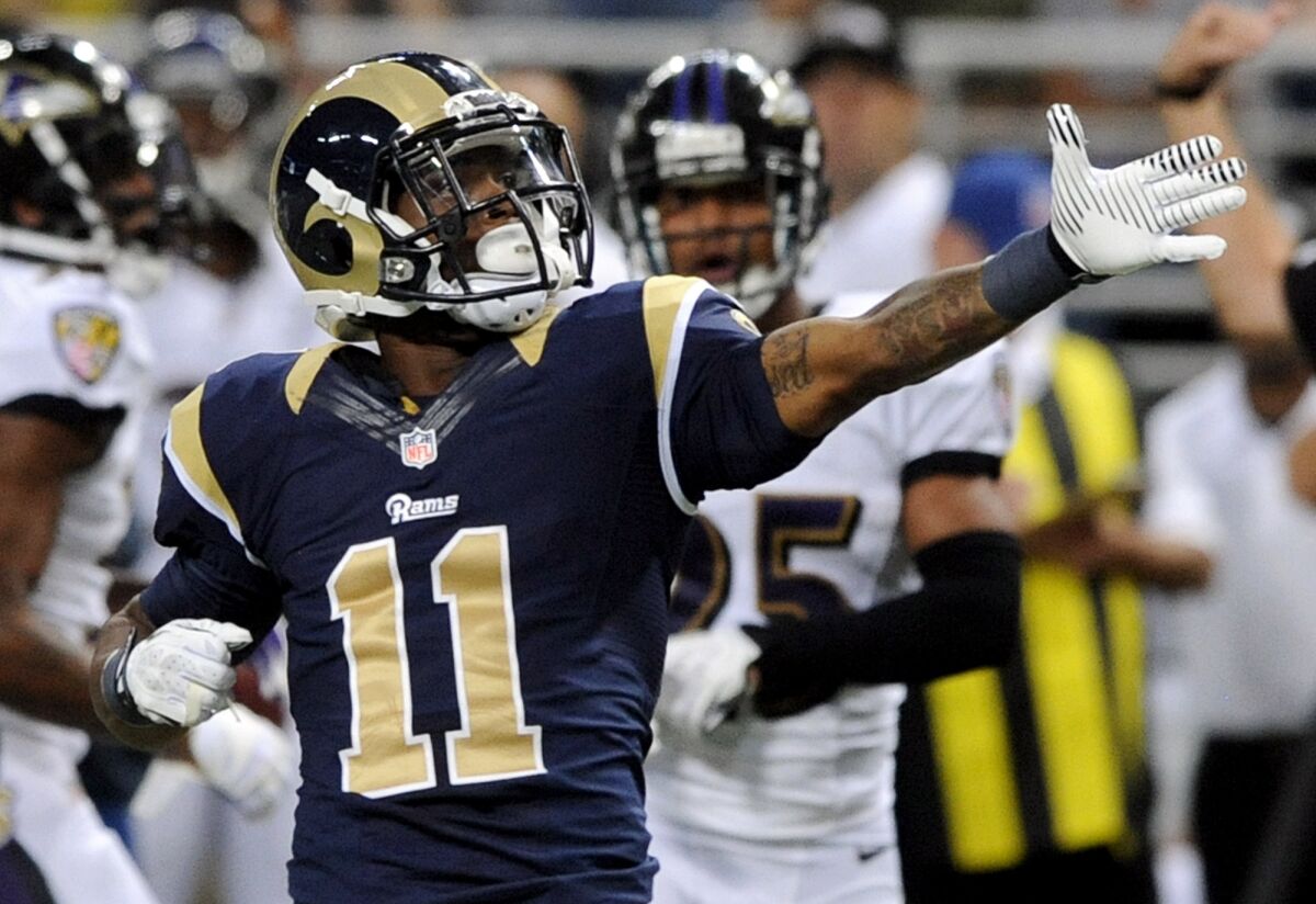 Tavon Austin was the Rams' leading receiver last season, catching 52 passes, five for touchdowns.