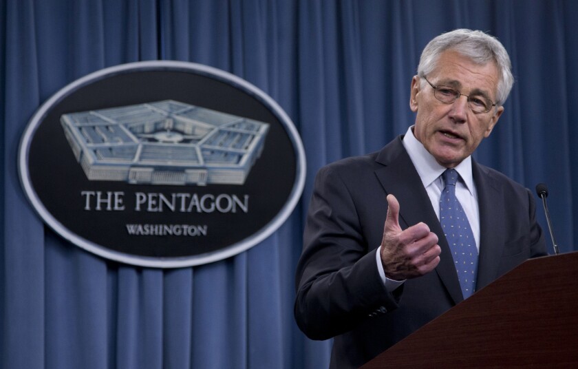 Defense Secretary Chuck Hagel has been virtually mute about reducing nuclear arms.