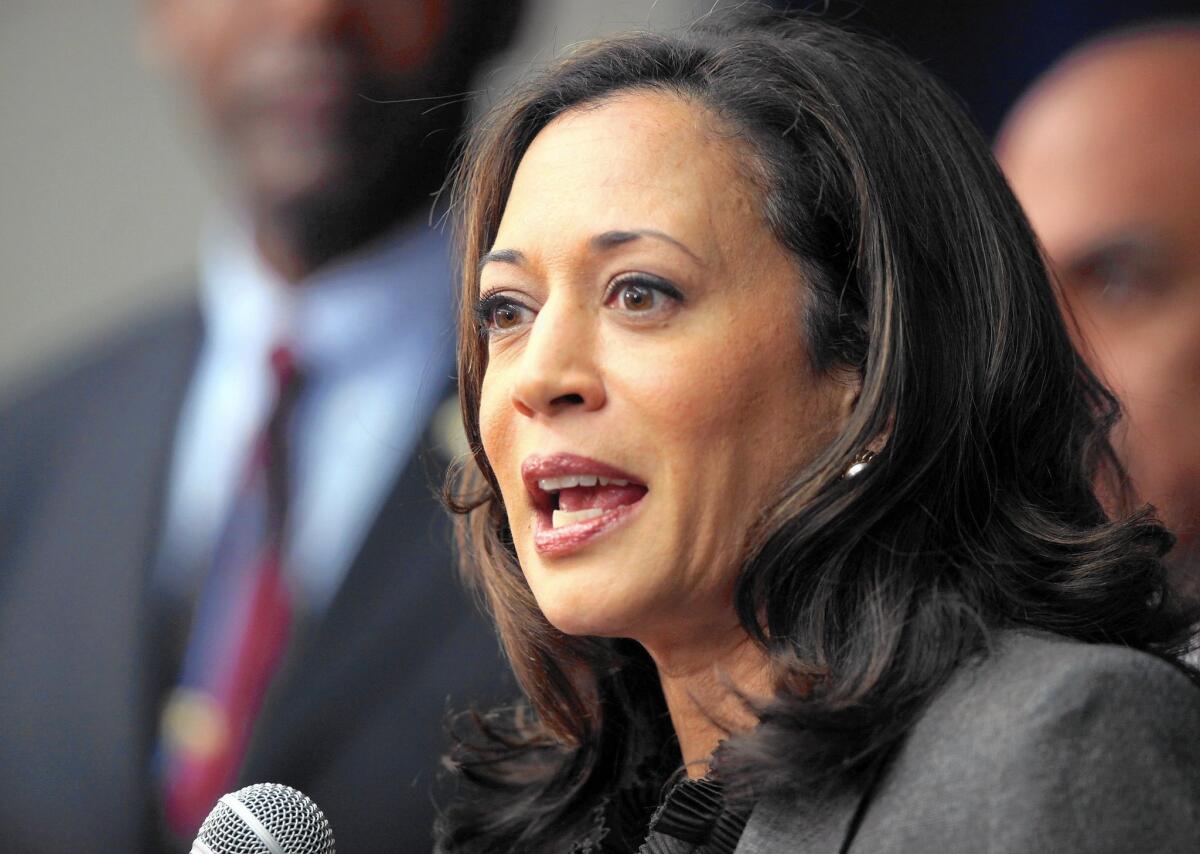 California Atty. Gen. Kamala D. Harris gave the "Voter Empowerment Act of 2016" its formal title and summary last week. Above, Harris in 2012.