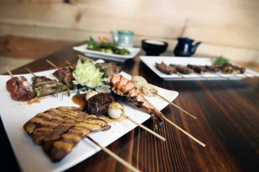 Yakitori room sumptuous addition to Wokcano Los Angeles Times