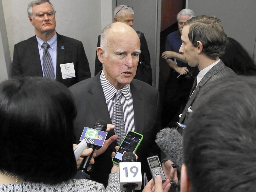 Gov. Jerry Brown has an approval rating of 56% in the latest Field Poll and a $24-million campaign war chest. "I want to get [stuff] done," he said in 2012.