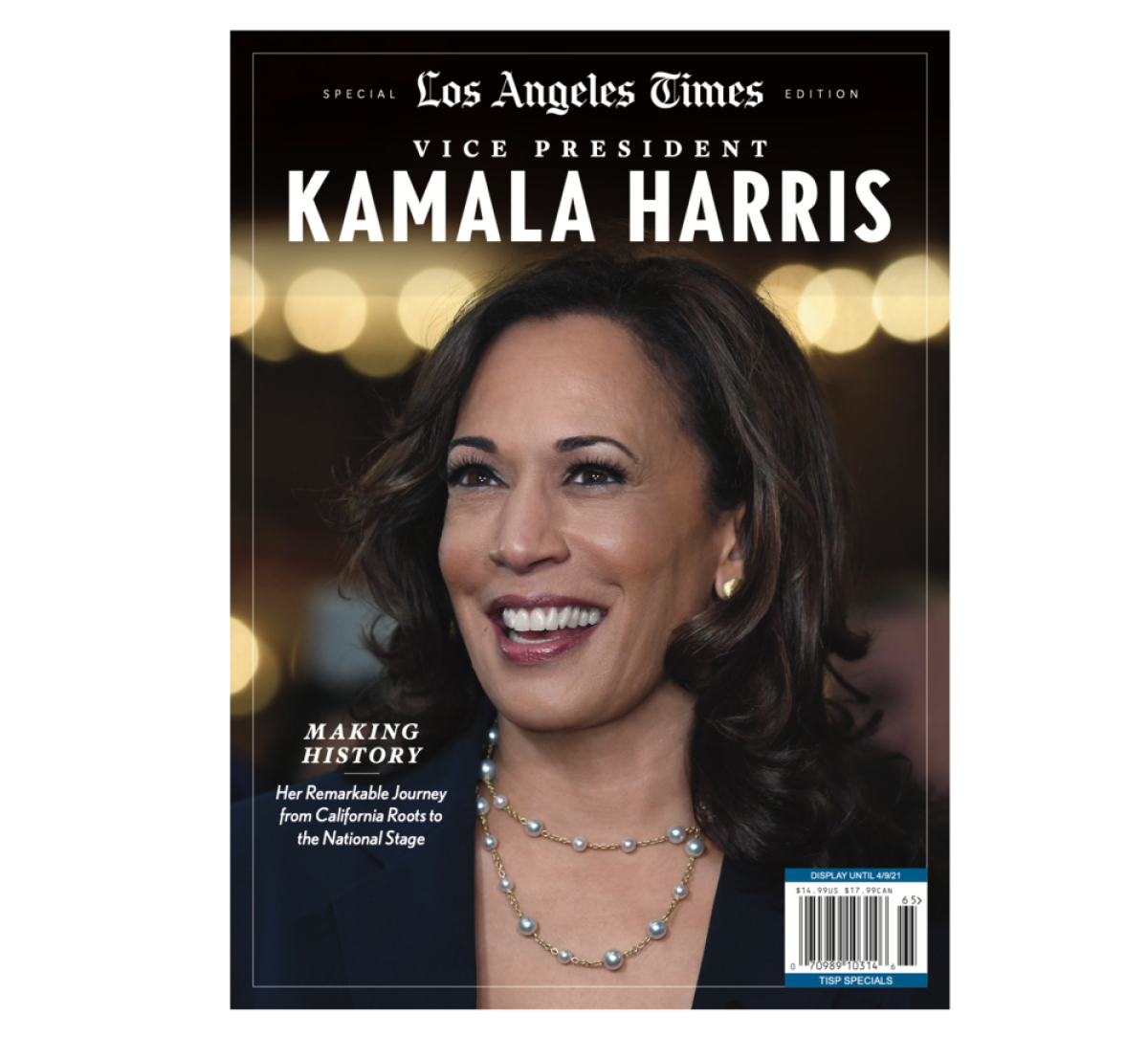 "Vice President Kamala Harris" magazine, a Los Angeles Times special edition