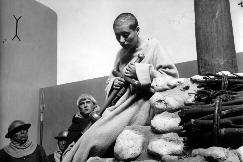 New stills will enhance the viewing of 1928's "The Passion of Joan of Arc," with music for the silent film provided by the Los Angeles Master Chorale.