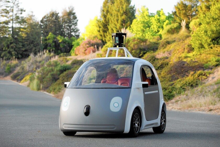 Self-driving car prototypes will have manual controls to allow humans to override the autonomous driving systems. But Google plans to build the bulk of the cars as fully autonomous — no steering wheel, gas pedal or brake pedal.