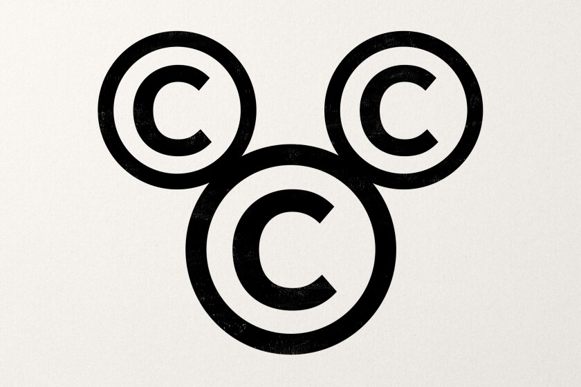 Three circles with copyright 'C's inside them.