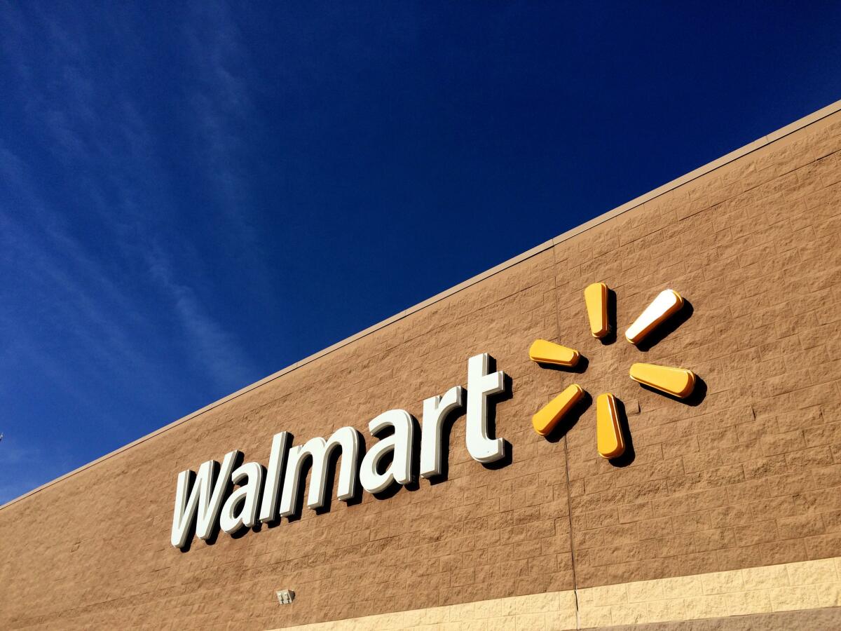 Wal-Mart Stores Inc. said Wednesday that its employees can now wear some denim pants as part of their uniform.