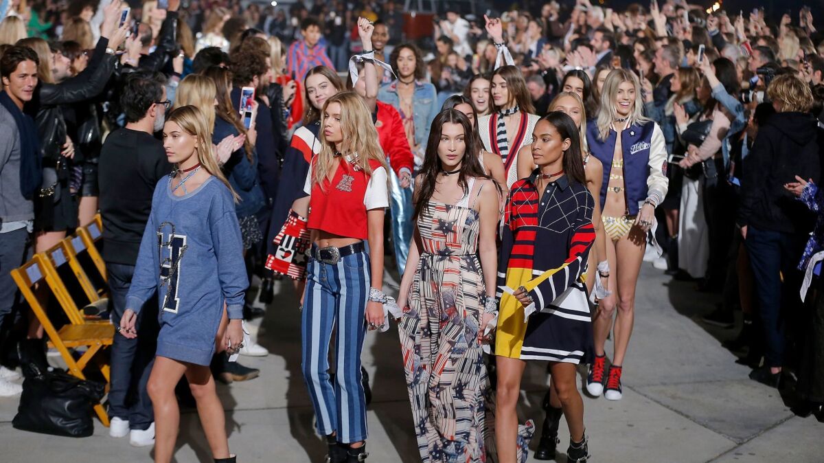 Tommy Hilfiger presented his women's spring looks including the second Tommy X Gigi collection -- this time, in Los Angeles.