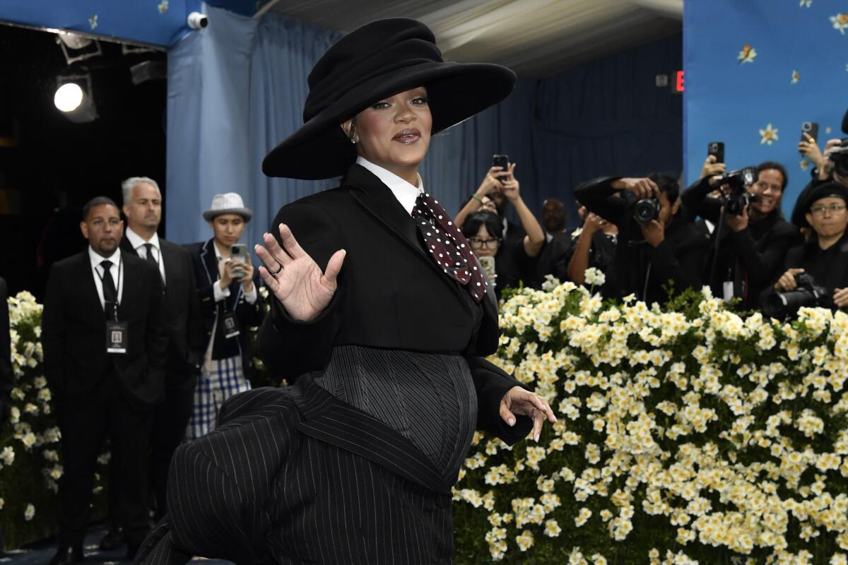 Rihanna, ASAP Rocky reveal third pregnancy at 2025 Met Gala - Los Angeles Times