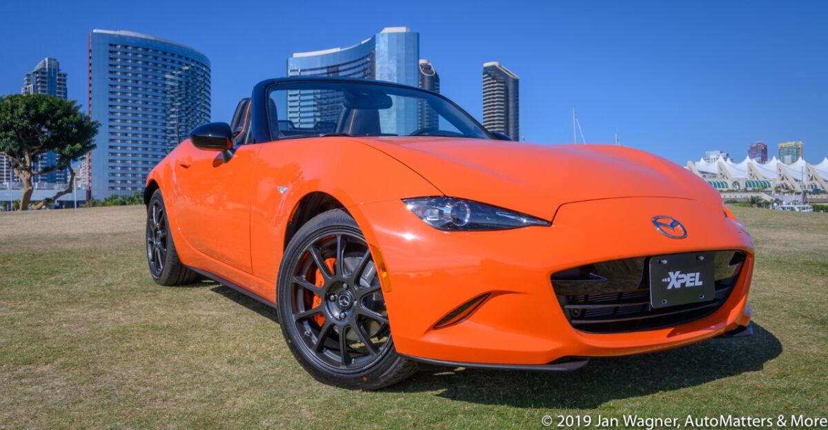 Jan’s orange 2019 30th Anniversary Edition Mazda MX-5 Miata