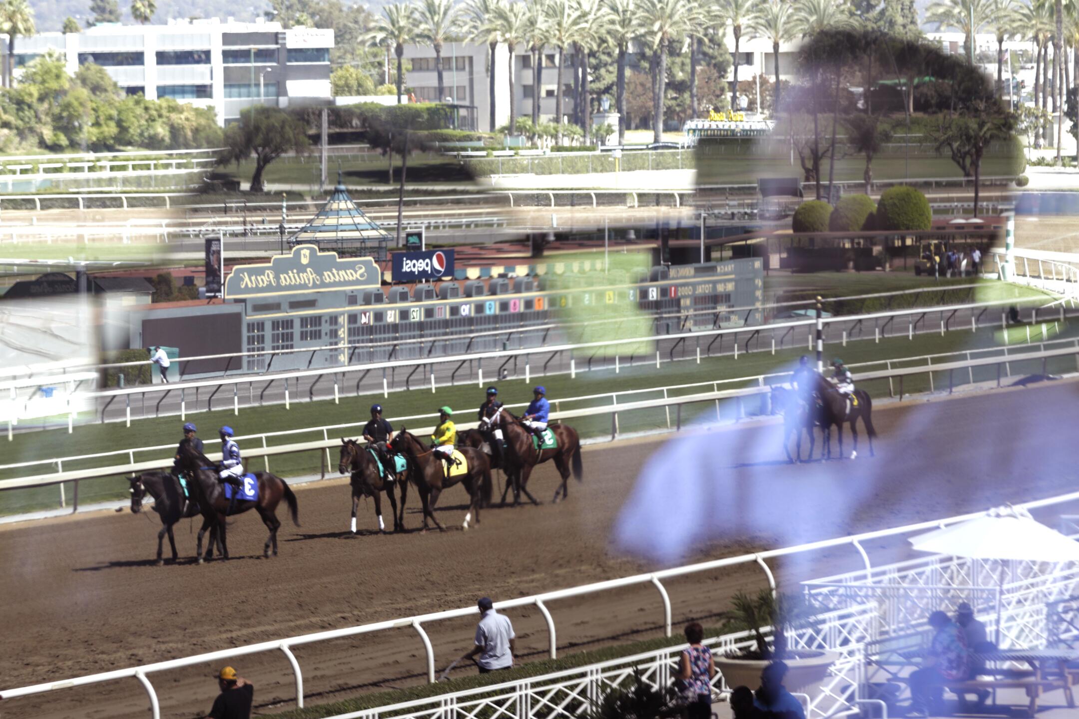 Santa Anita opening day, a little more than a year after closing due to