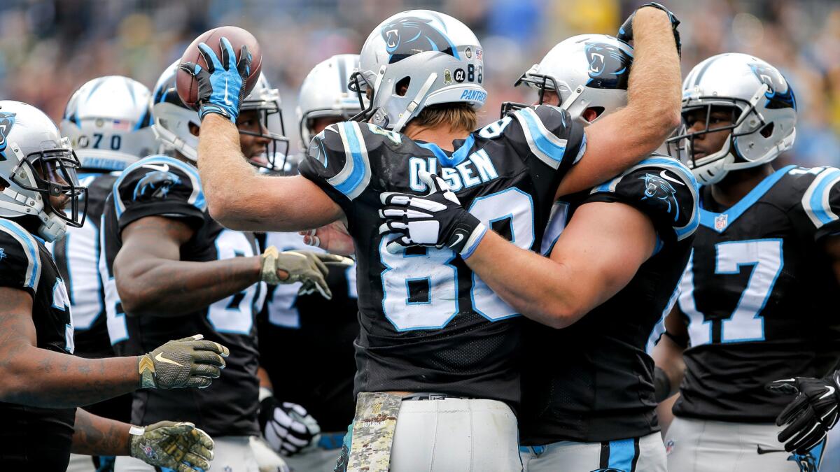 Greg Olsen (88) and the Panthers have been unbeatable this season.