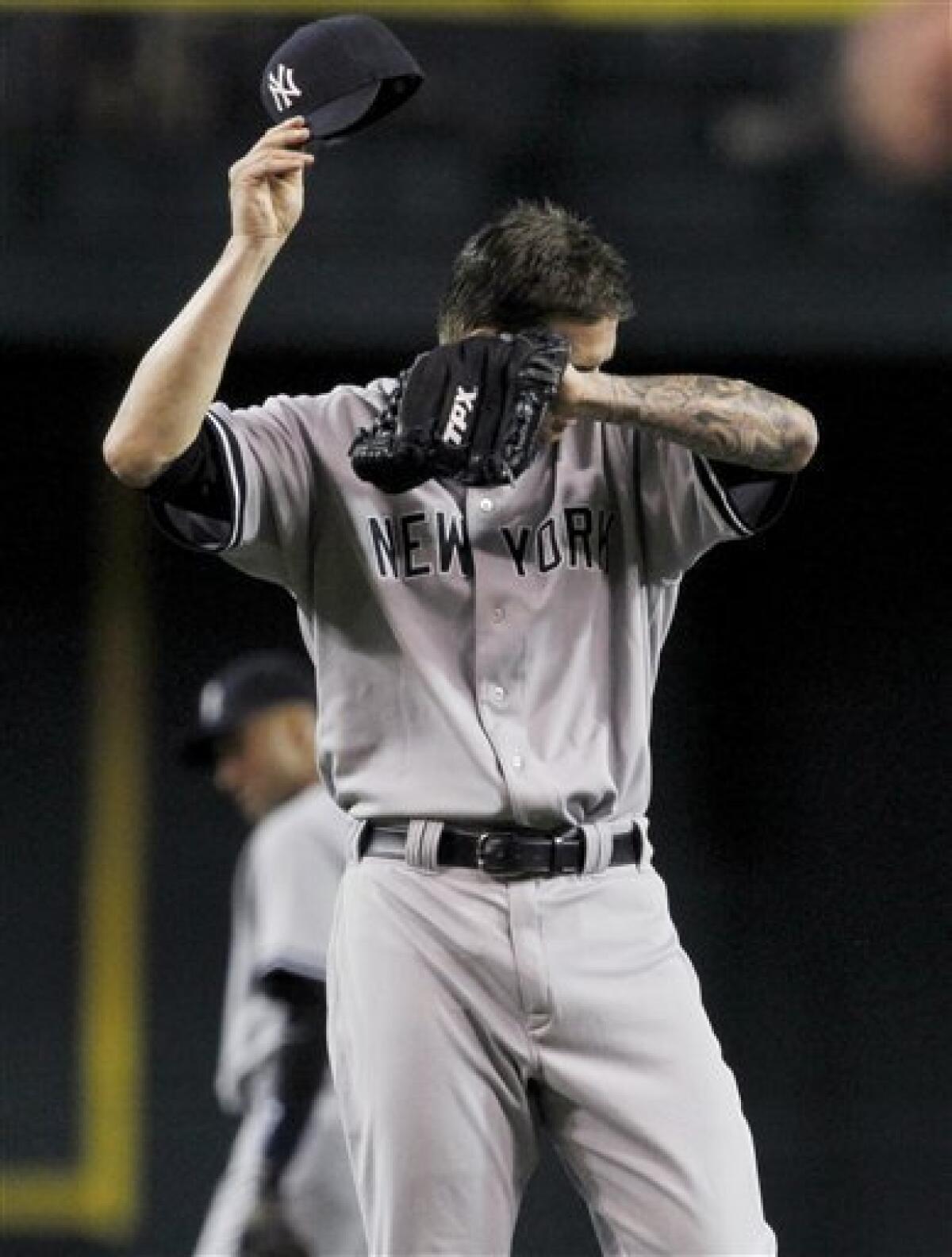 AJ Burnett Team-Issued Road Gray Jersey