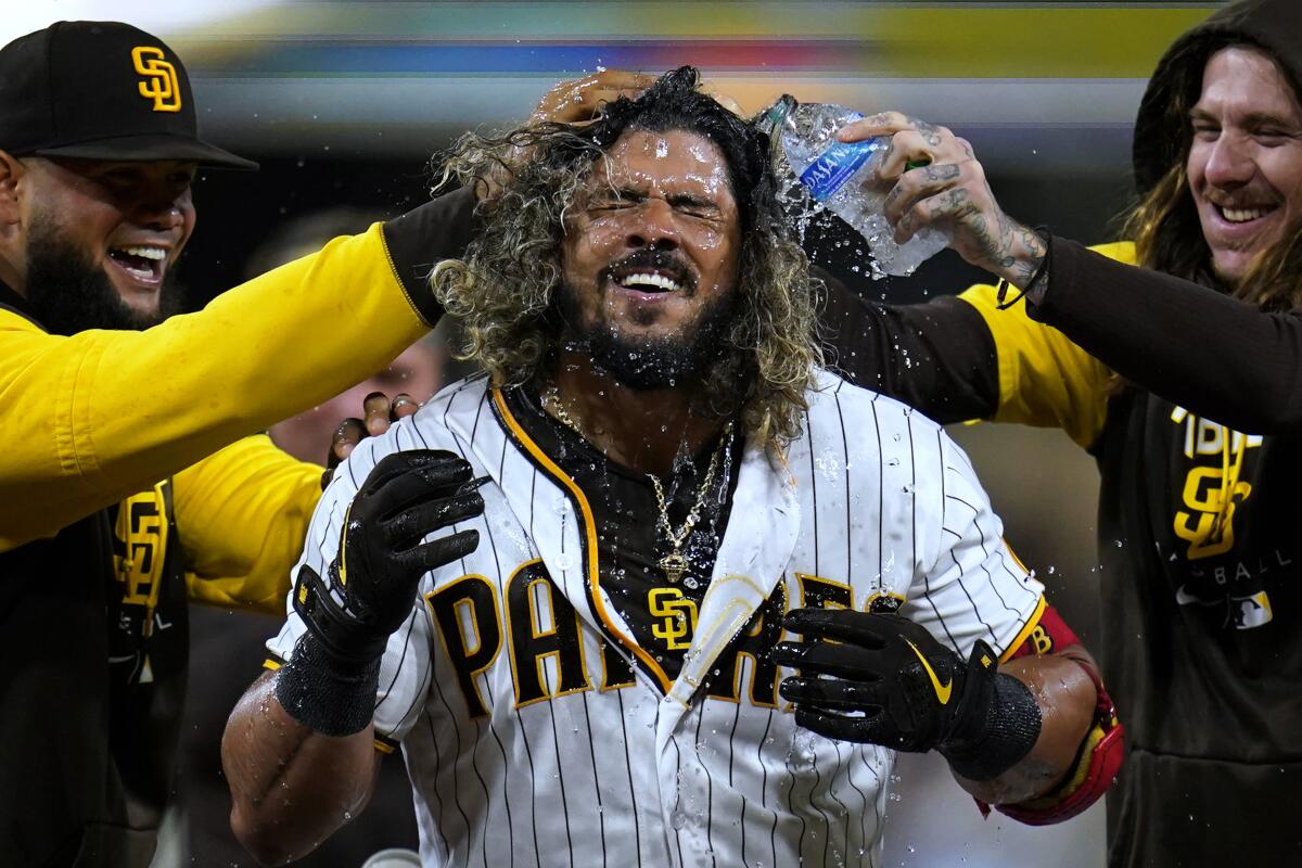 The legend Jorge Alfaro is hitting cleanup today #LFG @sammylev hosts the  Padres Pregame Show beginning at 12:10. ⏰ : 7:10 PM 📍 : San…