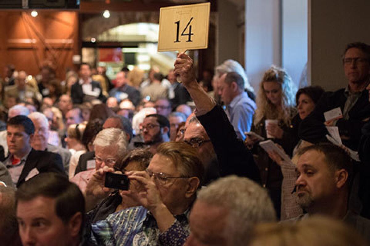 At the Premiere Napa Valley auction, more than 12 lots of wine sold for over $1000 a bottle. Is this ushering in the era of the $1000 Napa Valley Cab?