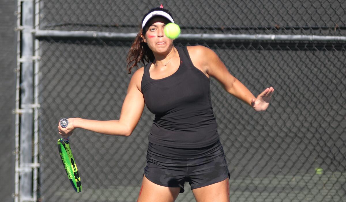Asha Gidwani was one of five Raven seniors to win a fourth CIF team title.