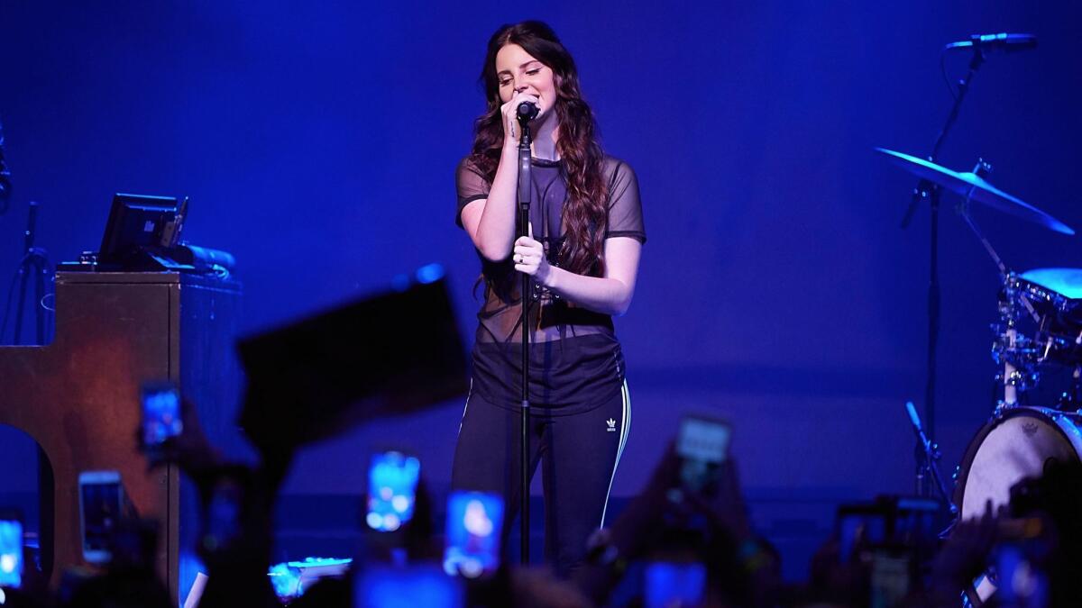 Lana Del Rey performs at the House of Blues San Diego on July 31.