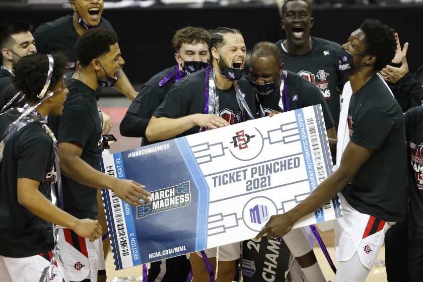 San Diego State punched their ticket to the NCAA tournament after beating Utah 