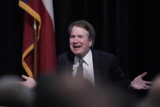 U.S. Supreme Court Justice Brett Kavanaugh answers questions during judicial conference, Friday, May 10, 2024, in Austin, Texas. (AP Photo/Eric Gay)