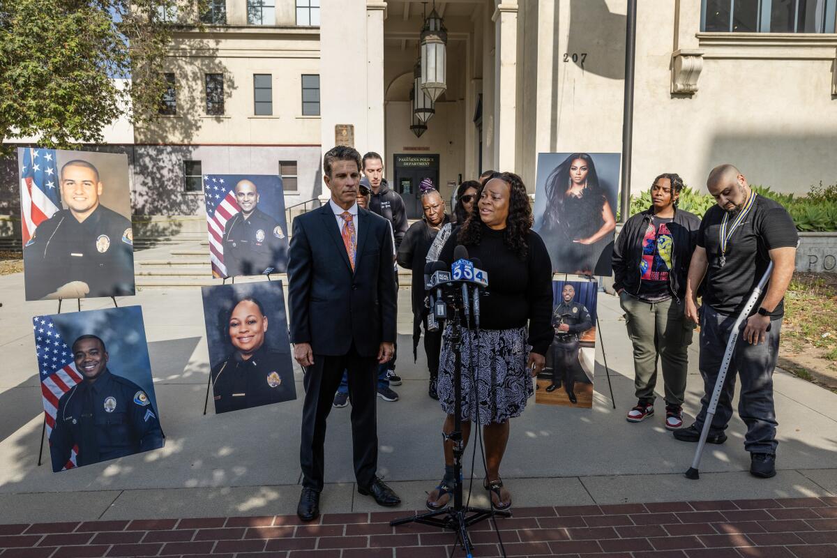 Attorney Brad Gage with Carolyn Gordon and Omar Elhosseiny