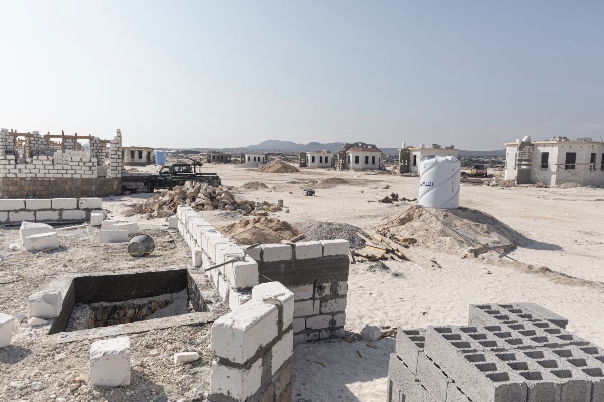 A development of beachfront properties by the Shabwa Bride Co. at Bir Ali beach in Shabwa province, Yemen.