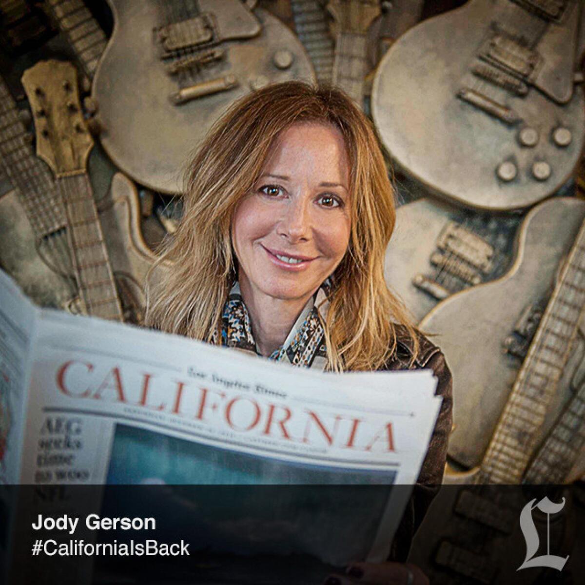 Jody Gerson, music executive soon to lead Universal Music Publishing Group.