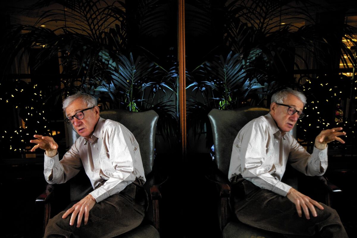Director Woody Allen will be awarded the Cecil B. DeMille Award at the Golden Globes, but he won't be there to accept it.