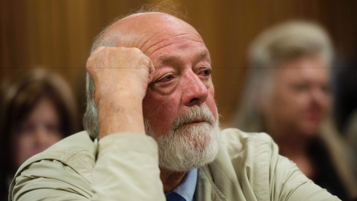 Barry Steenkamp, father of the late Reeva Steenkamp, at the Pretoria High Court on June 14, 2016.