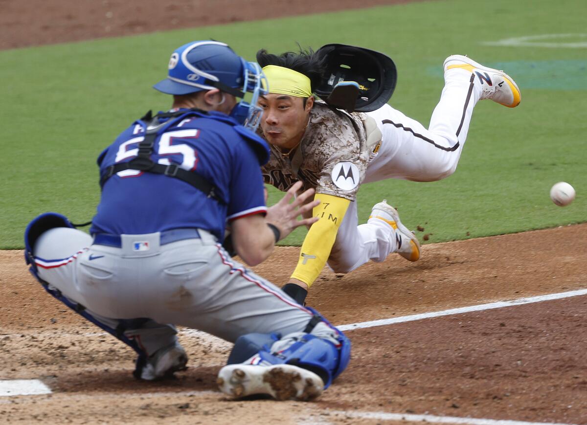 Padres Lose Ha-Seong Kim to Shoulder Injury in Win Over Rangers - Sports  Illustrated Inside The Padres News, Analysis and More