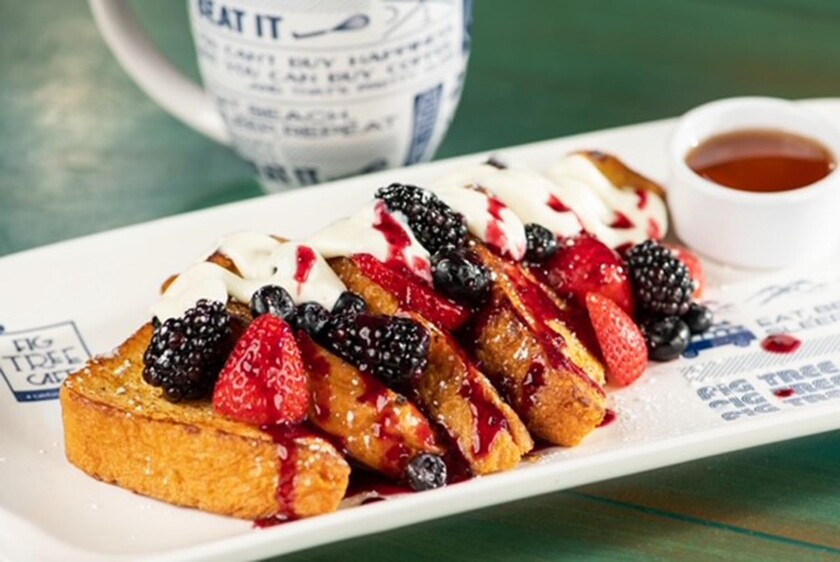 Berry Sweet French Toast at Fig Tree Cafe.