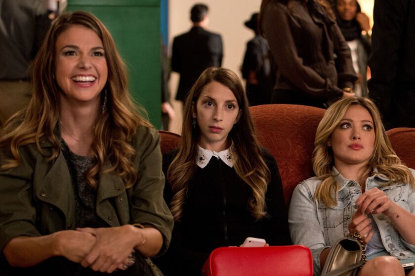 Sometimes different generations see things differently. From left, Liza (Sutton Foster), Lauren (Molly Bernard) and Kelsey (Hilary Duff) star in "Younger"