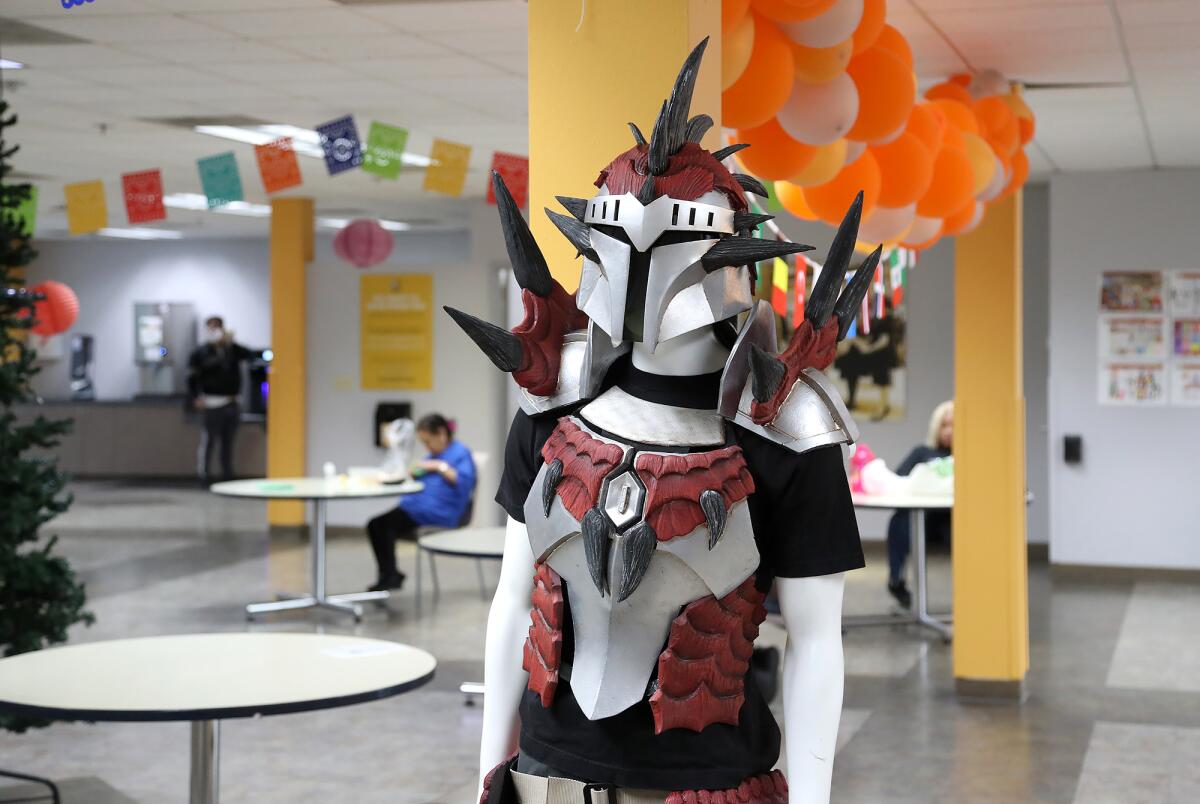 A life-sized mannequin by Adrian Fonseca dressed as a Star Wars character at the Goodwill of Orange County. 