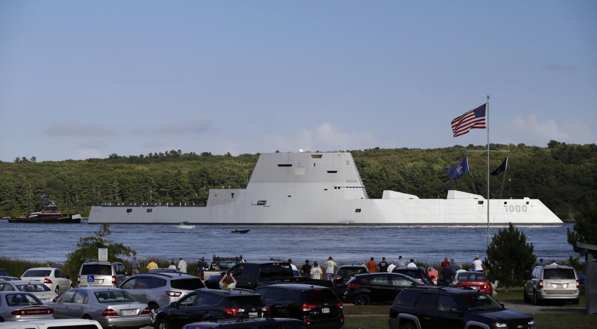The $4.4-billion Zumwalt is the most expensive destroyer ever built for the U.S. Navy.